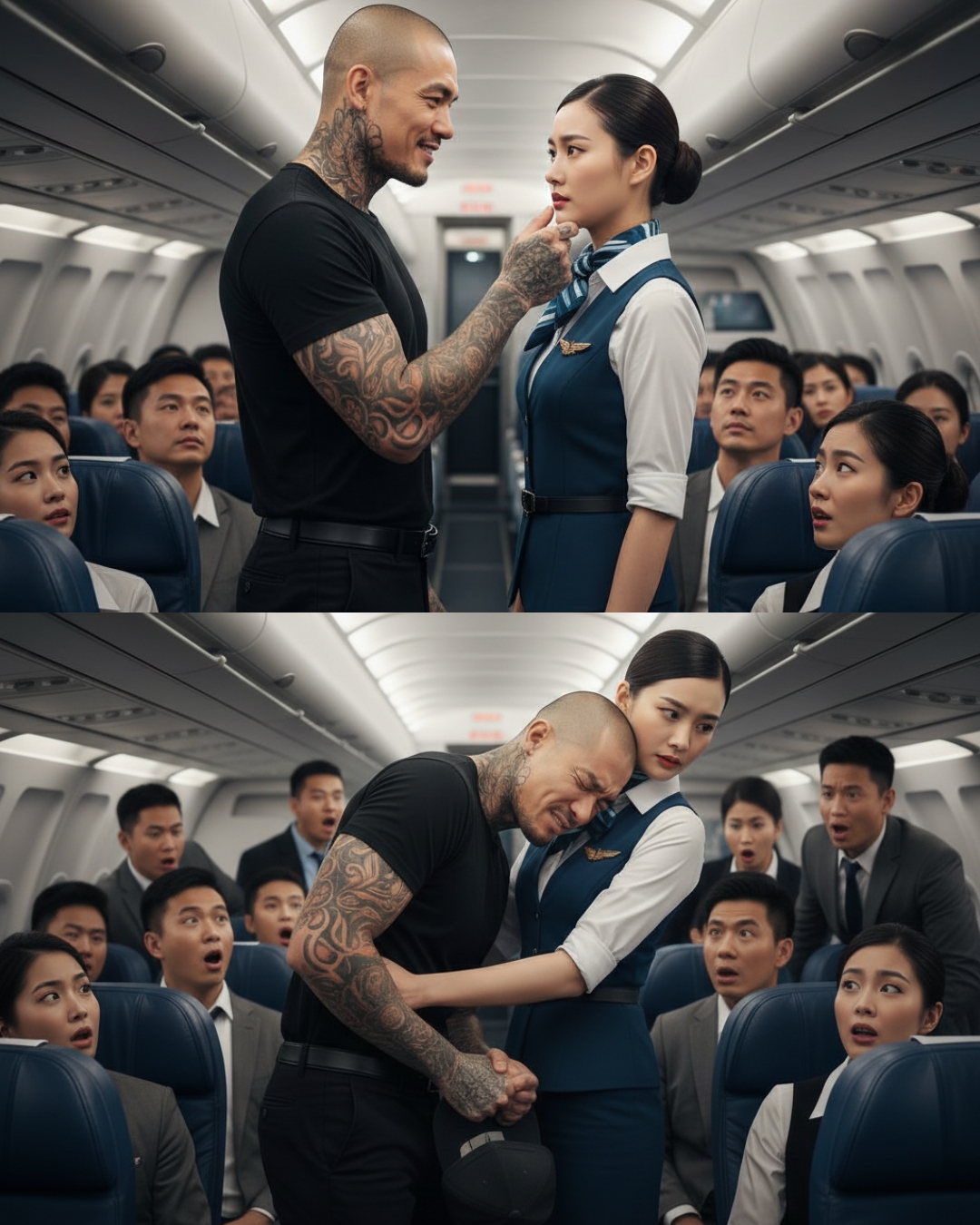 Gã gi///ang h///ồ tr///êu ch///ọc nữ tiếp viên hàng không trên máy bay, không ngờ hành động này khiến gã tà/n đ/ời ngay sau đó… –