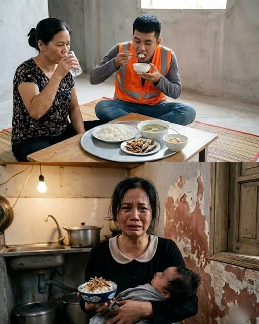 Đi làm về nhà đ::ói quá vơ vội lấy bát cơm ở cữ mà mẹ cho vợ mình ăn, nhưng rồi h//ãi hù//n