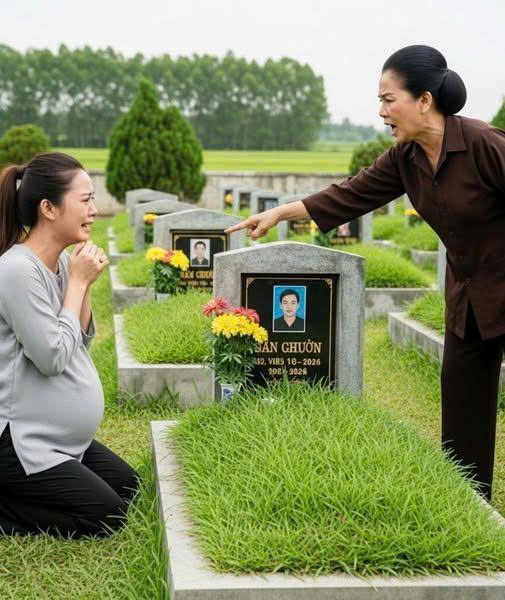 Con tr ai m/ất m/ộ mới xanh cỏ mà con dâu bụng đã lùm lùm