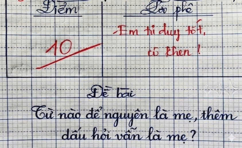 Một từ có nghĩa là “mẹ”, thêm dấu hỏi vẫn là “mẹ”: Nhiều người đoán sai